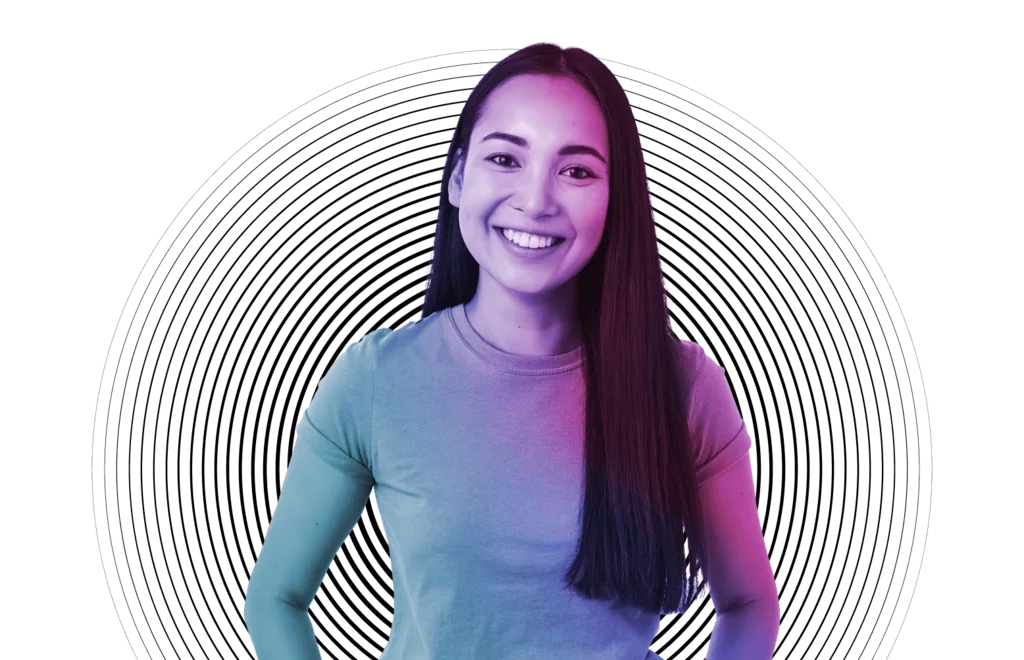 woman smiling