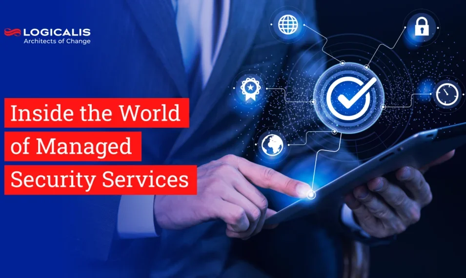 Blog image with title 'Inside the world of managed security services'